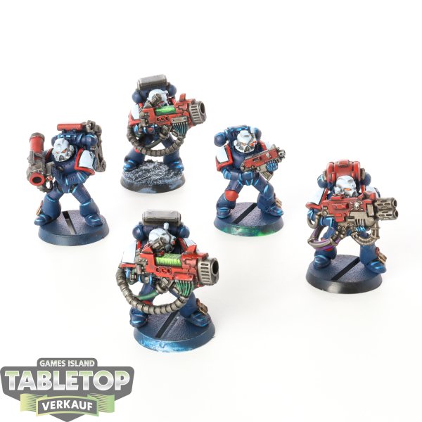 Space Marines - 5 x Devastator Squad klassisch - bemalt