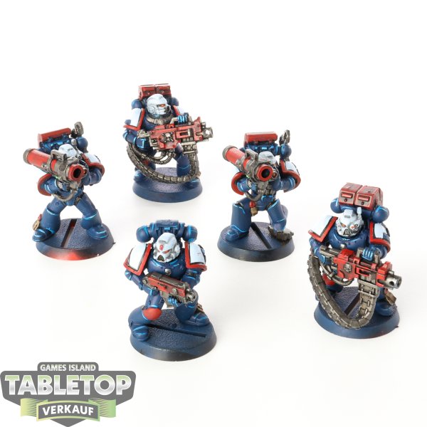 Space Marines - 5 x Devastator Squad klassisch - bemalt