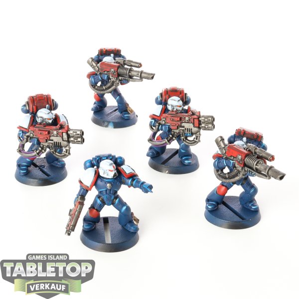 Space Marines - 5 x Devastator Squad klassisch - bemalt