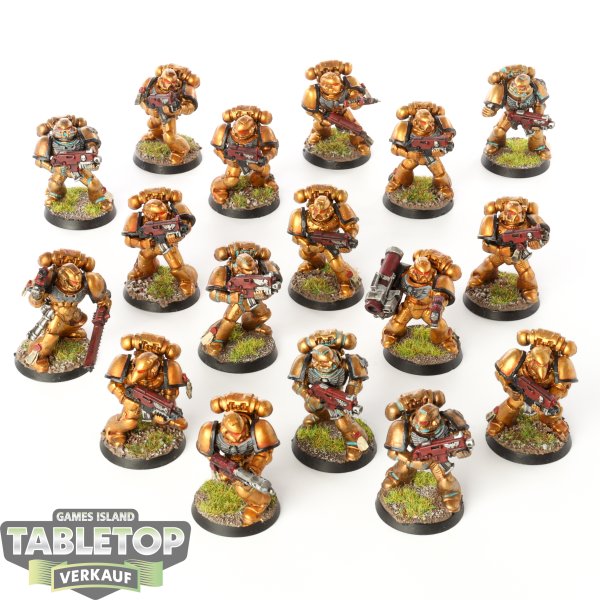 Space Marines - 17 Tactical Marines  - bemalt