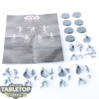 Galaktisches Imperium - 7 x Snowtroopers - im Gussrahmen