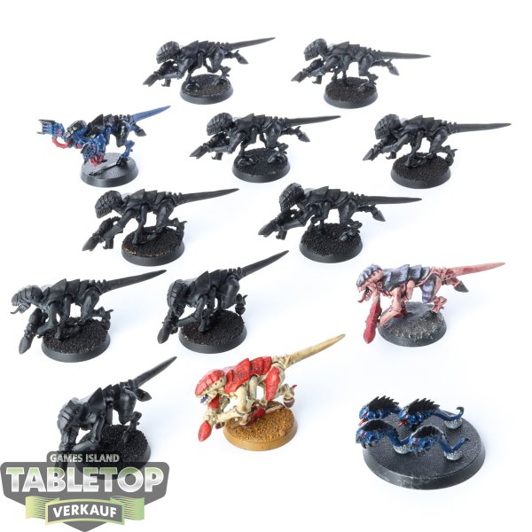 Tyraniden - 12 x Termagants klassisch - teilweise bemalt