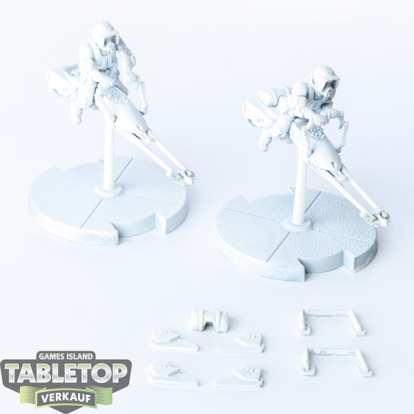 Galaktisches Imperium - 2 x 74-Z Speeder Bikes - grundiert