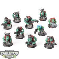 Orks - 10 Boyz klassisch - teilweise bemalt