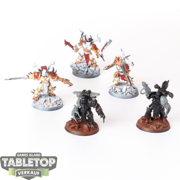 Chaos Space Marines - 5 x Possessed - teilweise bemalt