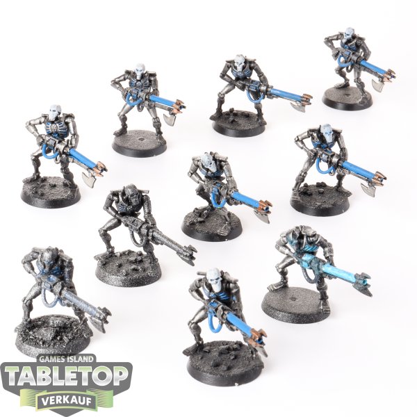 Necrons - 10 x Necron Warriors klassisch - teilweise bemalt