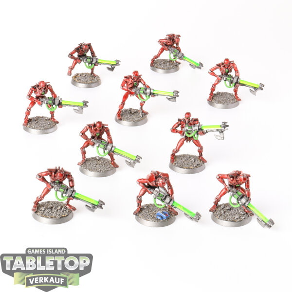 Necrons - 10 x Necron Warriors klassisch - teilweise bemalt