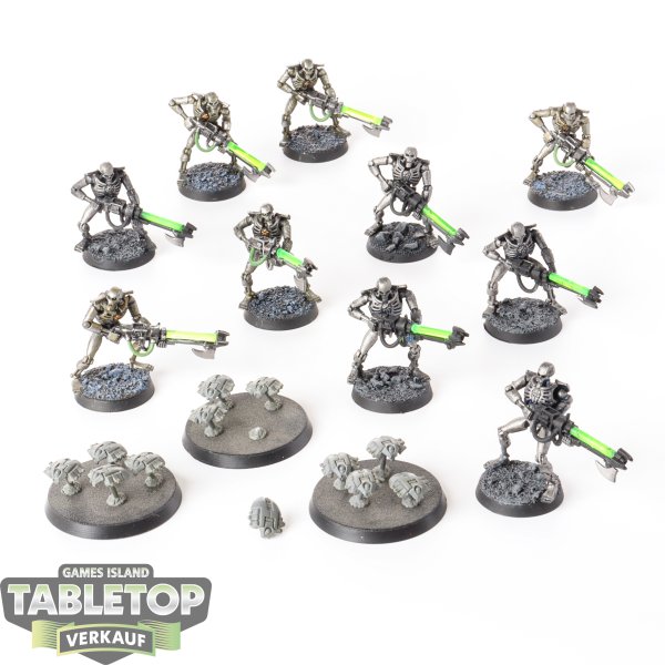 Necrons - 10 x Necron Warriors & 3 x Scarabs klassisch - teilweise bemalt