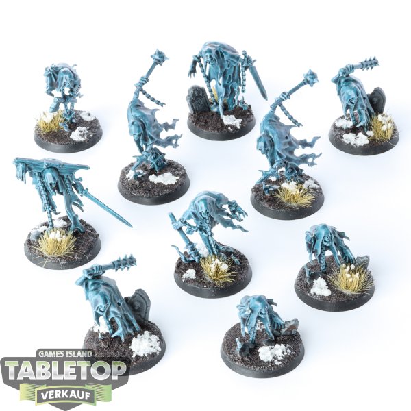 Nighthaunt - 10x Chainrasp Hordes - bemalt