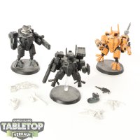 Tau Empire - 3 x XV8 Crisis Battlesuit Team klassisch -...