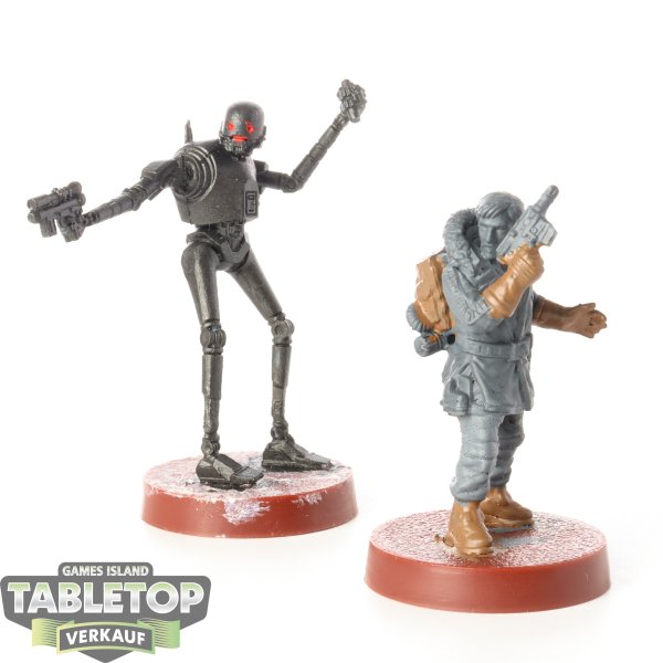 Rebellen - Cassian Andor and K-2S0 - teilweise bemalt