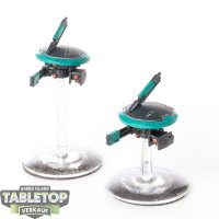 Tau Empire - 2x Tactical Drones - bemalt