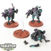 Tau Empire - 3x XV8 Crisis Battlesuit - bemalt