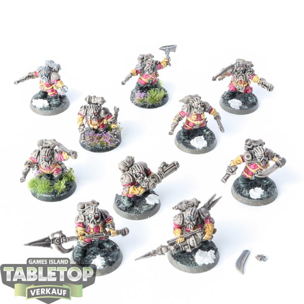 Kharadron Overlords - 10 x Arkanaut Company - bemalt