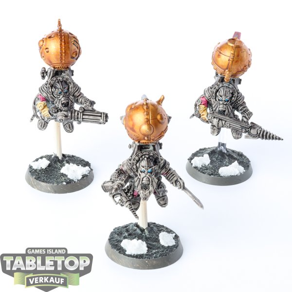 Kharadron Overlords - 3 x Endrinriggers - bemalt