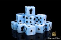 Baron of Dice - Giant, Blue Frost 16mm Square Corner Dice...