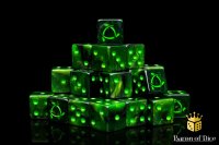 Baron of Dice - Warp Rune 16mm Square Corner Dice (25)