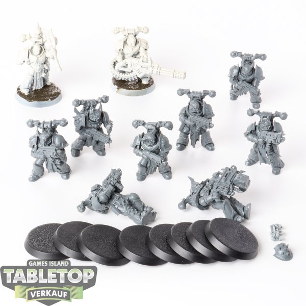 Chaos Space Marines - 10x Chaos Space Marines - teilweise bemalt