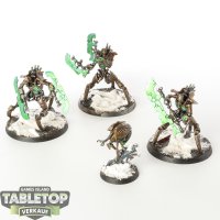 Necrons - 3 x Skorpekh Destroyers & Plasmacyte  - bemalt