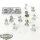 Tau Empire - 10 Fire Warriors Strike Team, 2 Drones - teilweise bemalt