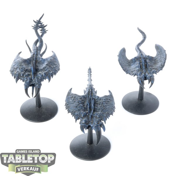 Disciples of Tzeentch - 3x Screamers of Tzeentch - teilweise bemalt