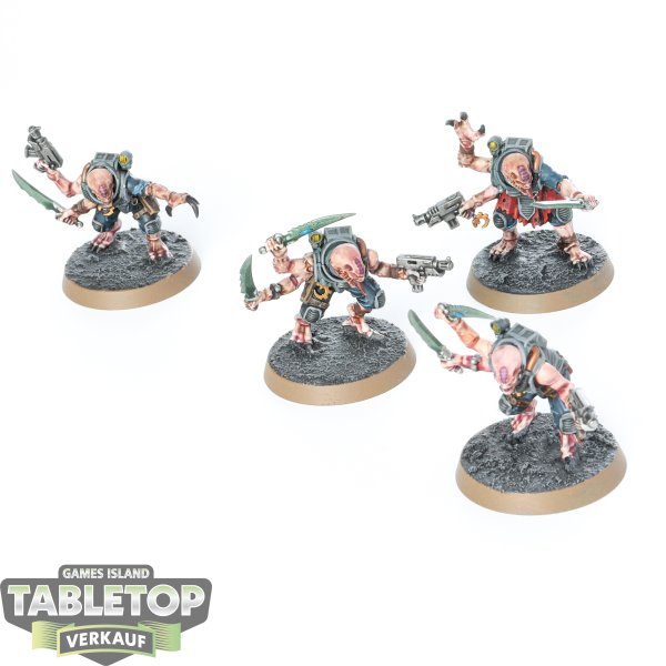 Genestealer Cults - 4 x Acolyte Hybrids - bemalt