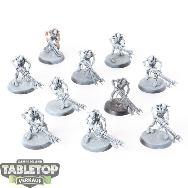 Necrons - 10 x Necron Warriors - teilweise bemalt