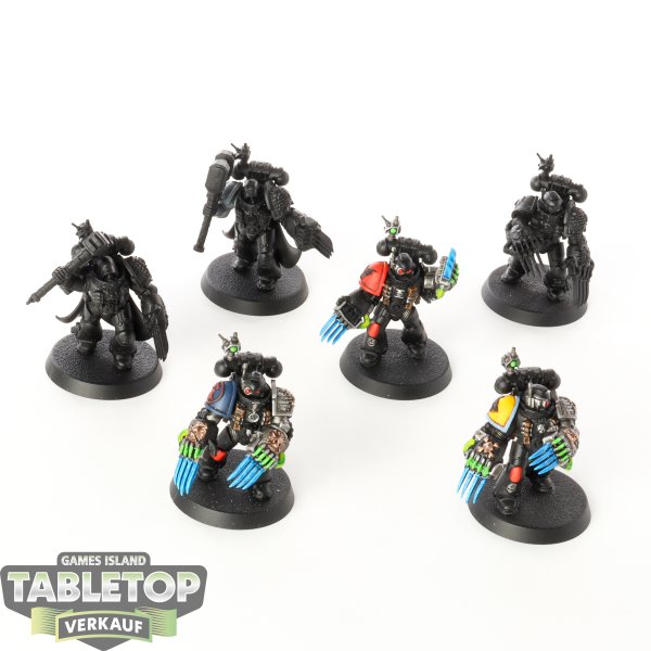 Deathwatch - 6x Veterans - teilweise bemalt