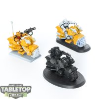 Space Marines - 3 Biker Klassisch - teilweise bemalt