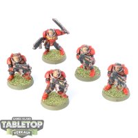 Space Marines - 5 x Scouts klassisch - bemalt