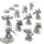 Chaos Space Marines - 10 x Chaos Space Marines - teilweise bemalt
