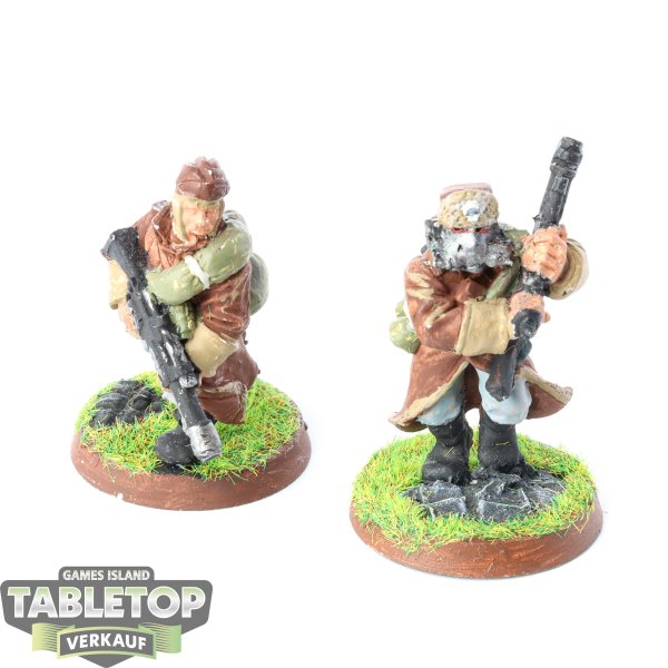 Astra Militarum - 2x Valhallan Ice Warriors - bemalt