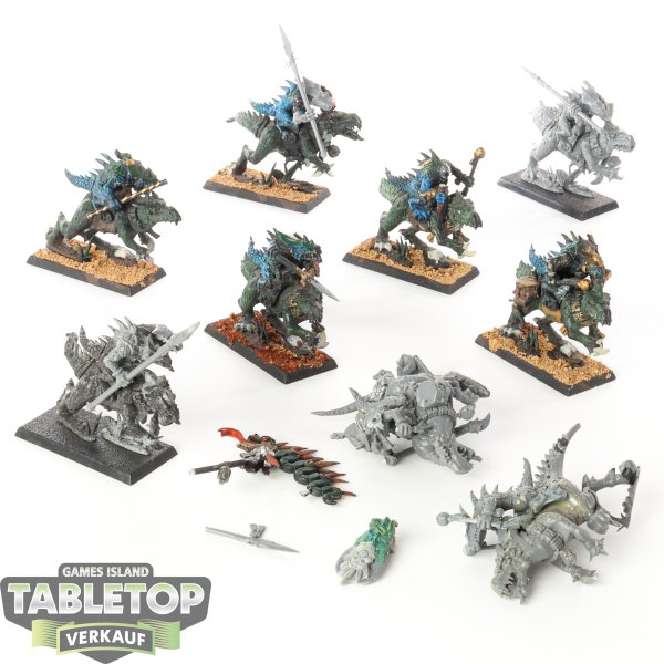 Seraphon - 9x Saurus Knights (Classic) - teilweise bemalt