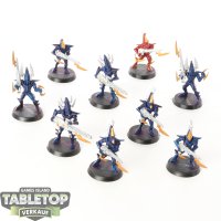 Drukhari - 9x Kabalite Warriors (Classic) - bemalt