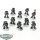 Space Marines - 10x Tactical Marines - bemalt