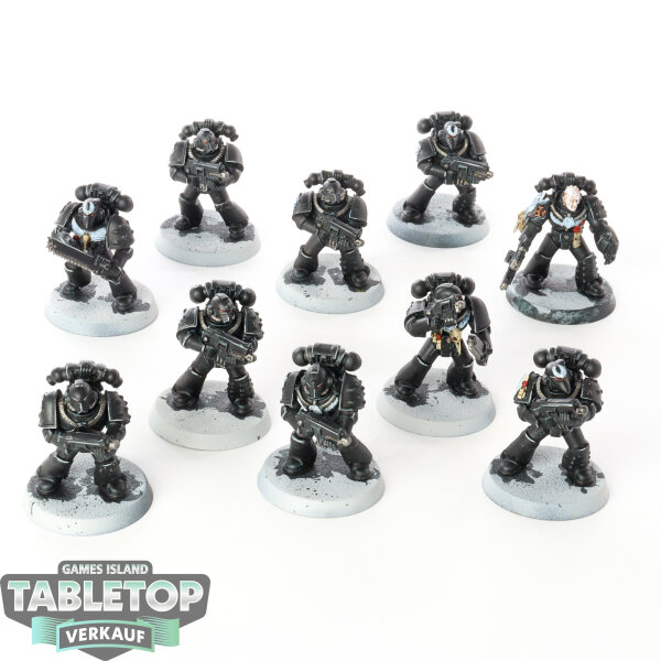 Space Marines - 10x Tactical Marines - bemalt