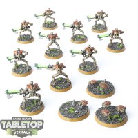 Necrons - 10x Necron Warriors & 3x Scarab - klassisch - bemalt