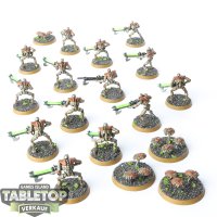 Necrons - 14x Necron Warriors & 4x Scarab - klassisch - bemalt