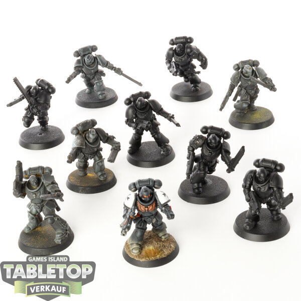 Black Templars - 10 x Intercessors - teilweise bemalt