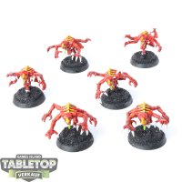 Tyraniden - 6 Genestealers klassisch - bemalt