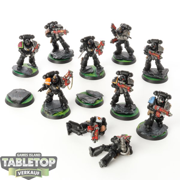 Space Marines - 10 Primaris Intercessors - bemalt