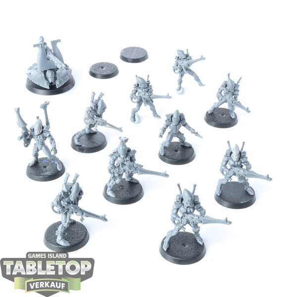 Craftworlds - 10 x Guardian Defenders & Weapons Platform klassisch - unbemalt