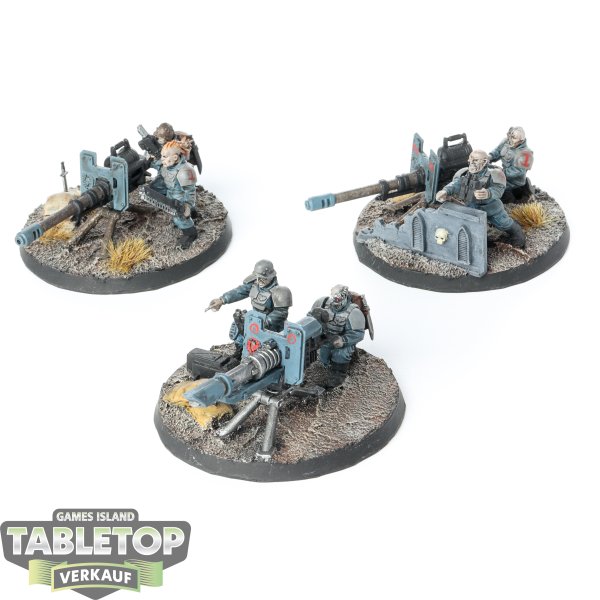 Astra Militarum - 3 Heavy Weapons Squad - bemalt