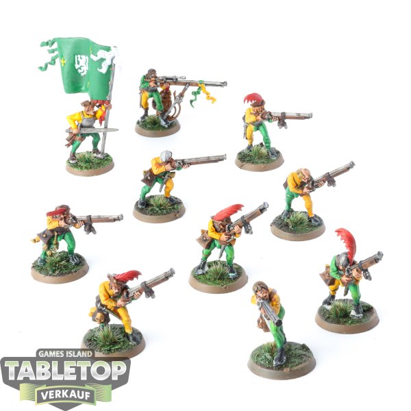 Cities of Sigmar - 10 x Freeguild Handgunners - bemalt