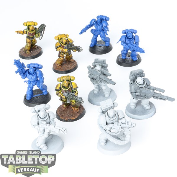 Imperial Fists - 10 x Primaris Intercessors - teilweise bemalt