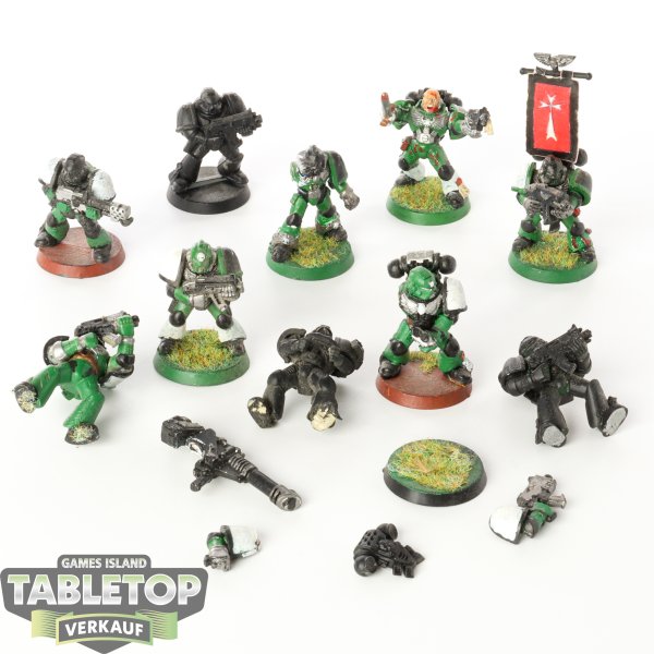 Space Marines - 10 x Tactical Squad klassisch - teilweise bemalt