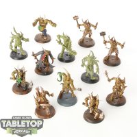 Death Guard - 12x Poxwalkers - teilweise bemalt