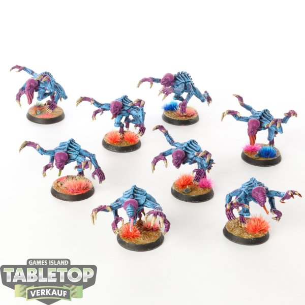 Genestealer Cults - 8 x Genestealers klassisch - bemalt