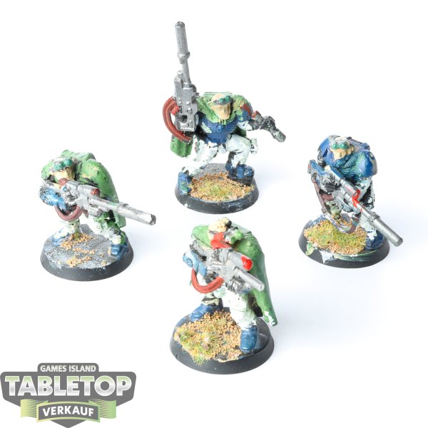 Space Marines - 4 Scouts klassisch - teilweise bemalt