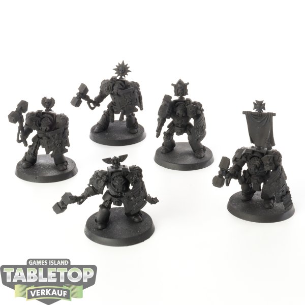 Black Templars - 5 x Terminator Assault Squad - grundiert